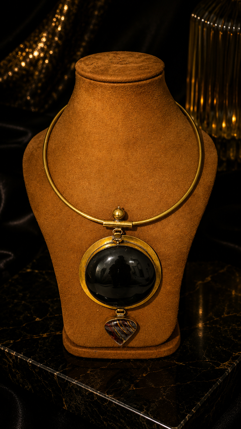 Midnight Eclipse Statement Necklace