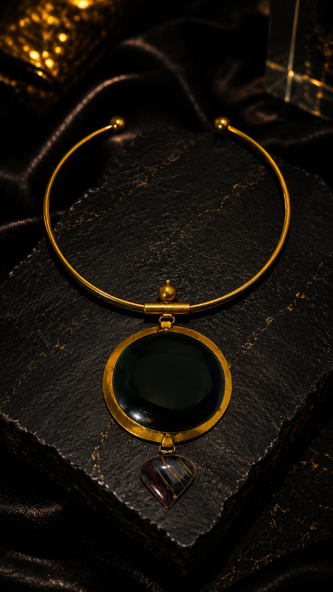 Midnight Eclipse Statement Necklace
