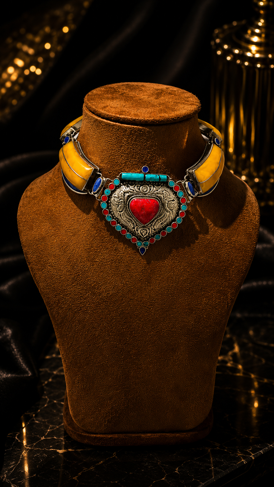 Heritage Stone Collar Necklace
