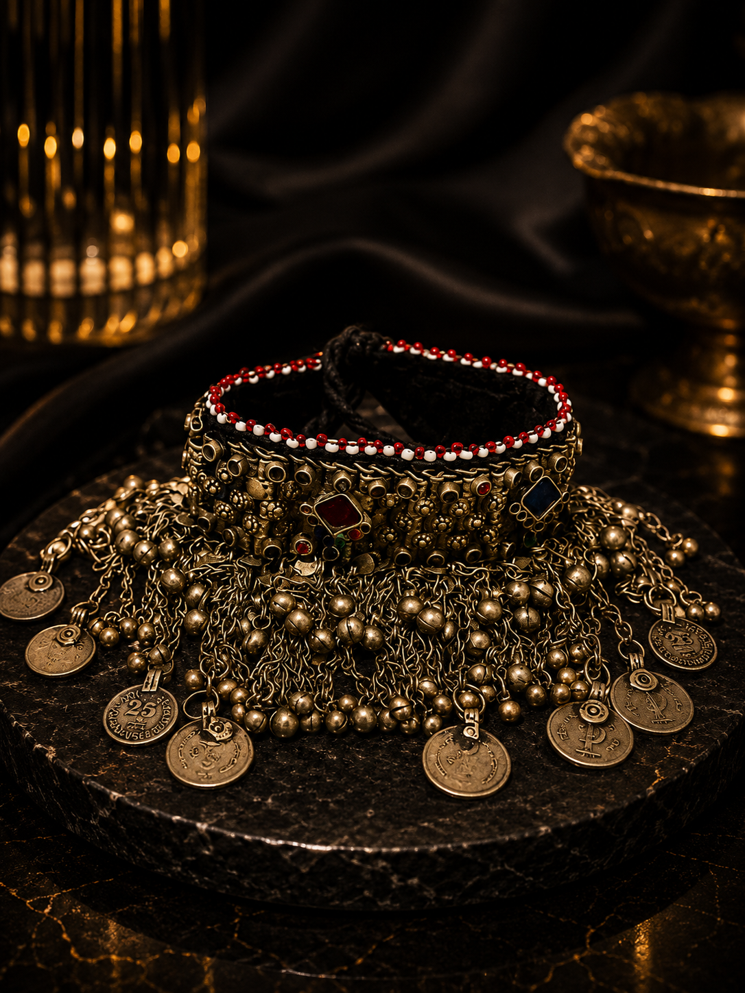 Antique Afghani Statement Choker