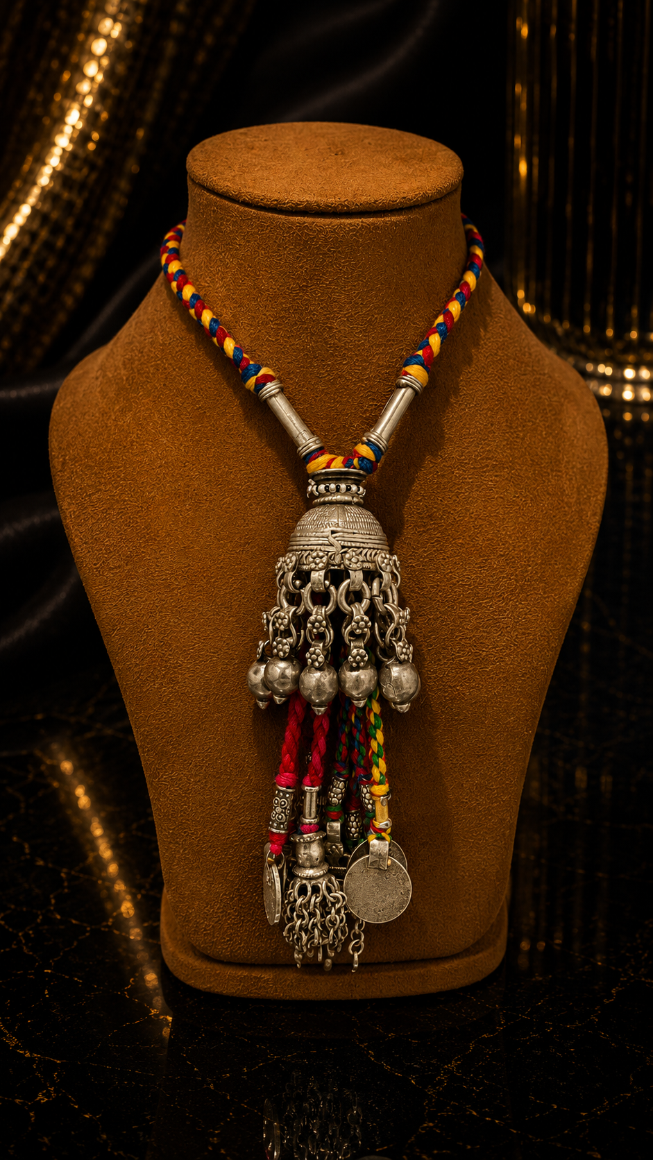 Nomadic Carnival Coin Tassel Necklace