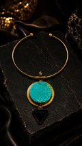 Azure Halo Collar Necklace