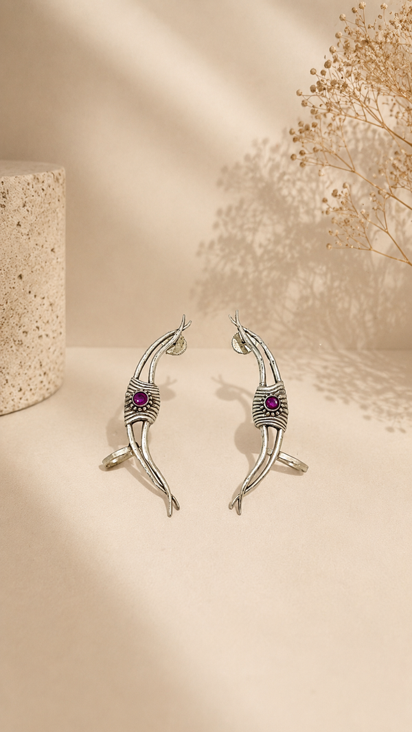 Chidiya charm silver Ring