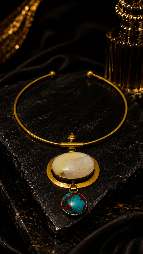 Moon Oracle Pendant Choker