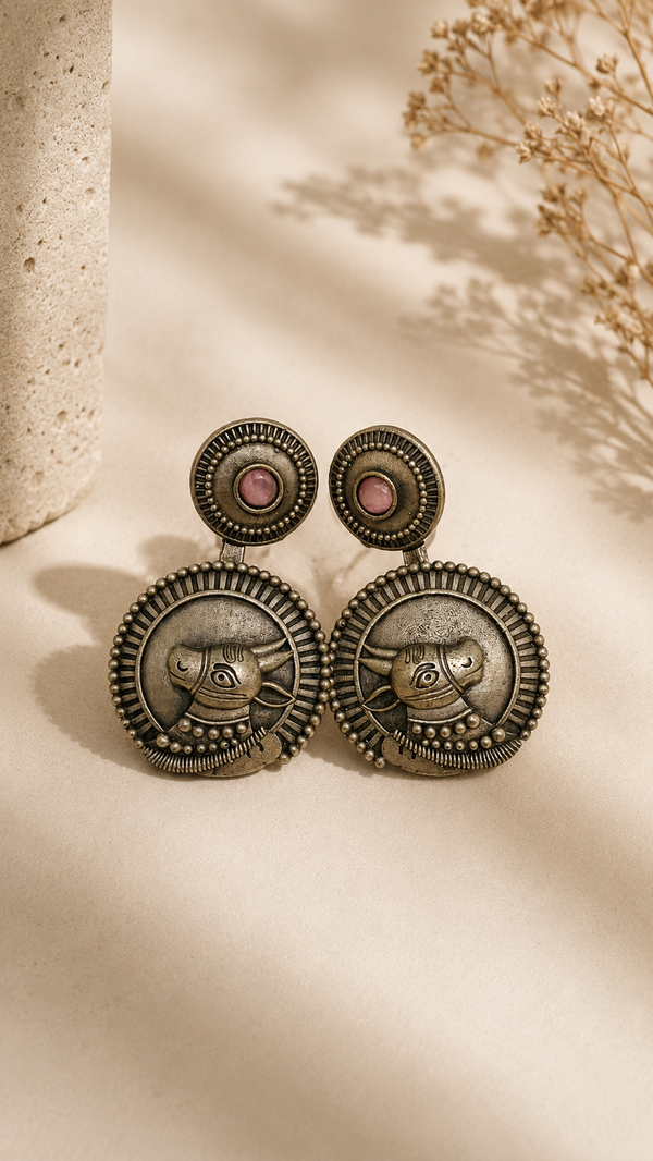 Sacred Nandi Heritage Drop Earrings
