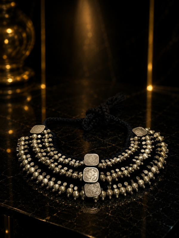 Midnight Nomad Cascade Necklace